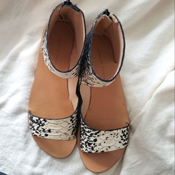 Loeffler Randall Pasha Snake Sandals - Picture 7 of 9